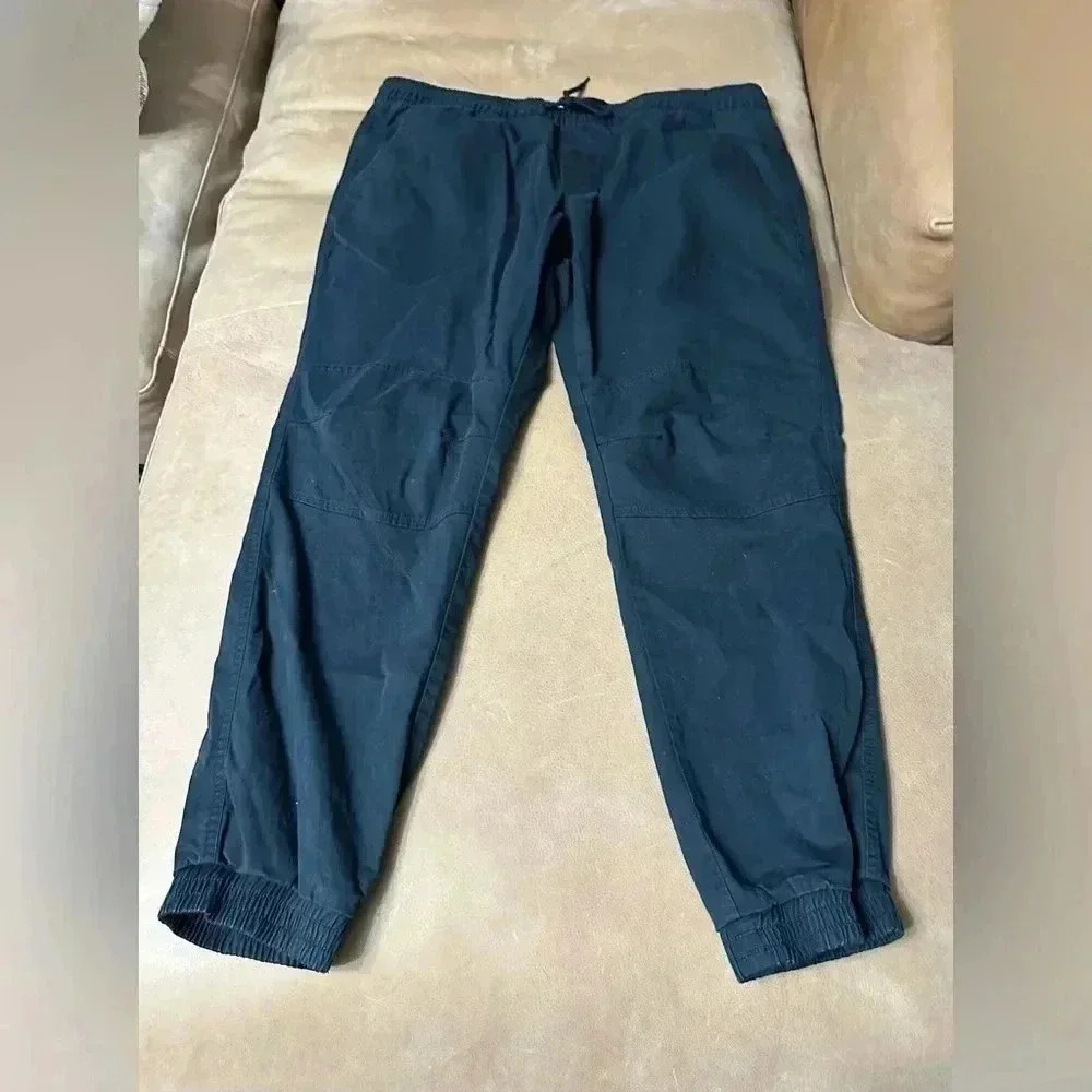Sun + Stone Men's Black Articulated Drawstring Jogger Pants Size XL 30” Inseam - Picture 2 of 9